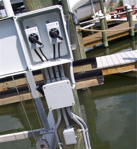 boat dock electrical boxes|boat wiring near me.